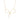 GOLD PLATED BOW NECKLACE