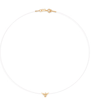 GOLD HOLY SPIRIT NYLON CHOKER