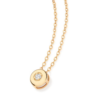 GOLD MODERN POINT OF LIGHT NECKLACE