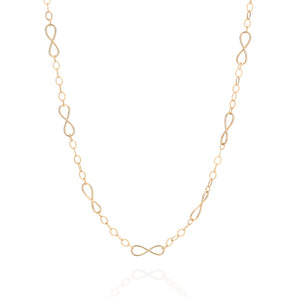 GOLD INFINITY PADLOCK CHOKER