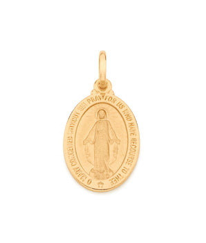 GOLD PLATED OUR LADY OF GRACE PENDANT