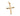 GOLD CROSS PENDANT