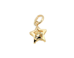 GOLD PLATED PENDANT WITH CRYSTAL