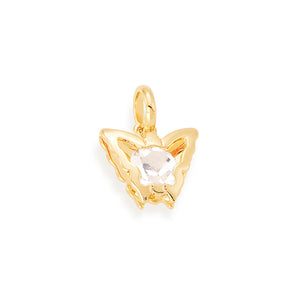 GOLD PENDANT WITH CRYSTALS