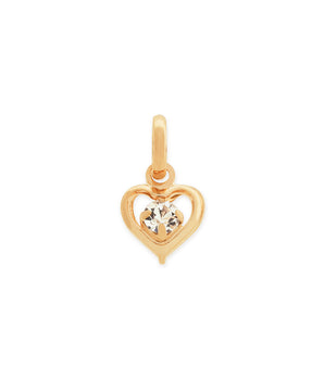 GOLD PENDANT WITH CRYSTALS