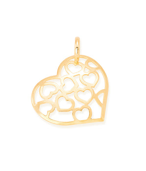 GOLD PLATED HEART SHAPED PENDANT