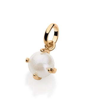 GOLD PLATED SOLITAIRE PEARL PENDANT