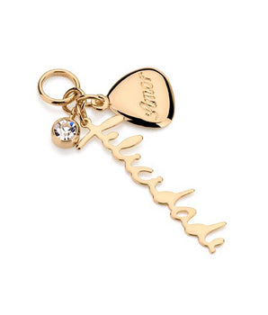 GOLD PENDANT WITH CRYSTAL