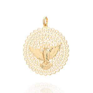GOLD HOLY SPIRIT PENDANT