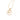 GOLD PENDANT WITH CRYSTAL