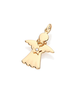 GOLD PENDANT WITH CRYSTAL