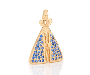 GOLD PENDANT WITH ZIRCONIA