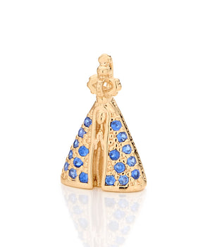 GOLD PENDANT WITH ZIRCONIA