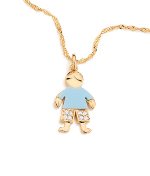 GOLD PENDANT WITH ZIRCONIA