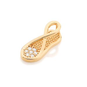 GOLD PENDANT WITH ZIRCONIA