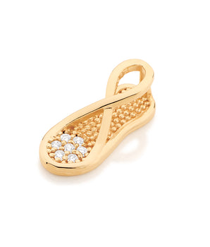 GOLD PENDANT WITH ZIRCONIA