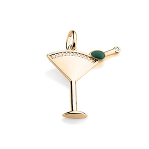 GOLD PENDANT WITH ZIRCONIA
