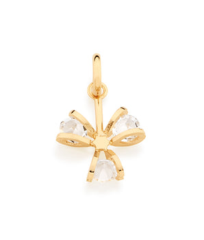 GOLD PENDANT WITH CRYSTAL