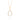 GOLD PENDANT WITH CRYSTAL