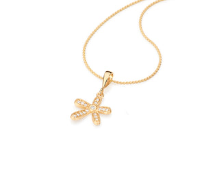 GOLD PENDANT WITH ZIRCONIA
