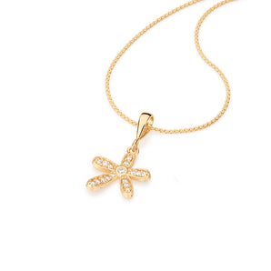 GOLD PENDANT WITH ZIRCONIA