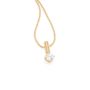 GOLD PENDANT WITH ZIRCONIA