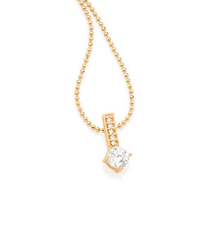 GOLD PENDANT WITH ZIRCONIA