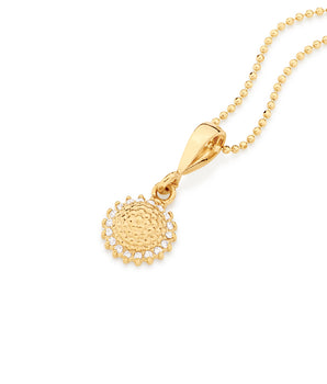 GOLD PENDANT WITH ZIRCONIA