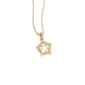 GOLD PENDANT WITH ZIRCONIA