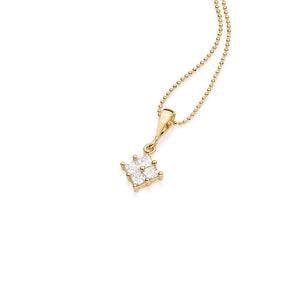 GOLD PENDANT WITH ZIRCONIA