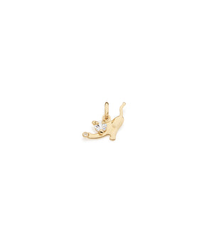 GOLD KID'S PENDANT WITH ZIRCONIA
