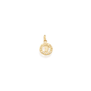 GOLD PENDANT WITH ZIRCONIA
