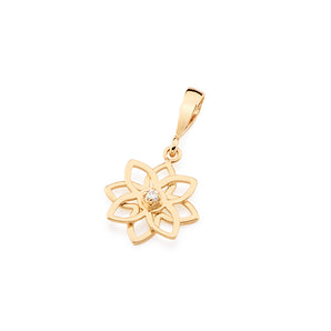 GOLD PLATED PENDANT WITH ZIRCONIA