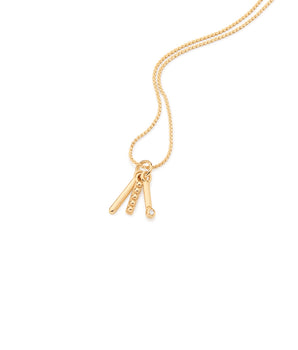 GOLD PENDANT WITH ZIRCONIA