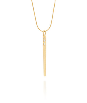 GOLD PENDANT WITH ZIRCONIA