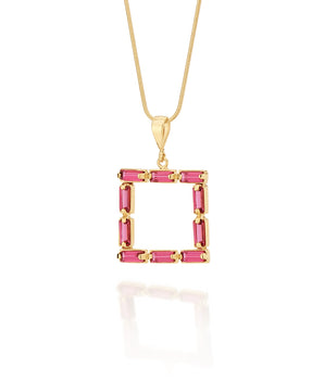 GOLD PENDANT WITH CRISTALS