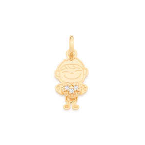 GOLD PLATED PENDANT WITH ZIRCONIA