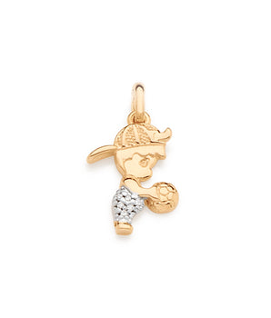 GOLD PENDANT WITH ZIRCONIA