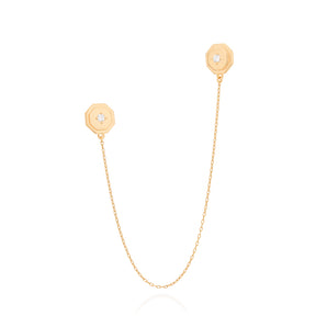 GOLD PENDANT WITH ZIRCONIA