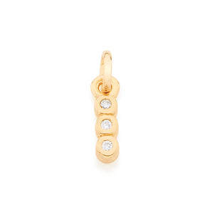 GOLD KID'S PENDANT WITH ZIRCONIA