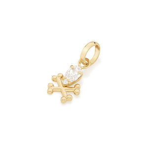 GOLD PENDANT WITH ZIRCONIA