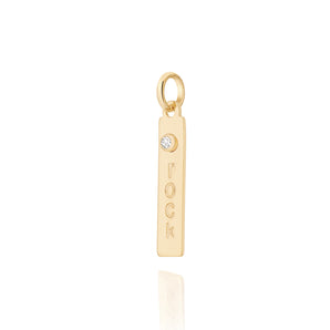 GOLD PENDANT WITH ZIRCONIA