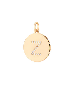 GOLD SOLID LETTER PENDANT