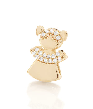 GOLD PENDANT WITH ZIRCONIA