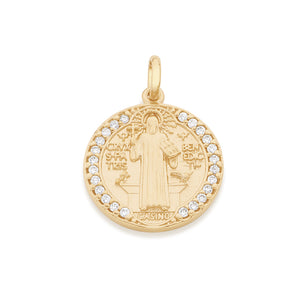 GOLD PENDANT WITH ZIRCONIA