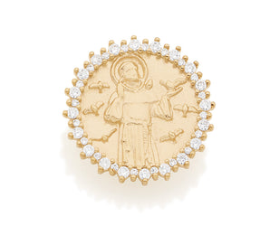 GOLD PENDANT WITH ZIRCONIA