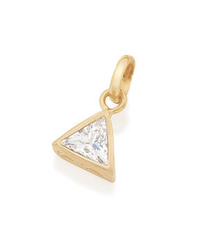 GOLD PENDANT WITH ZIRCONIA