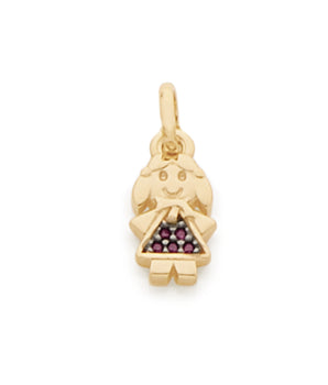 GOLD PENDANT WITH ZIRCONIA
