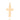 MEN'S GOLD CROSS PENDANT