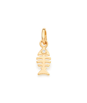 GOLD PENDANT WITH ZIRCONIA